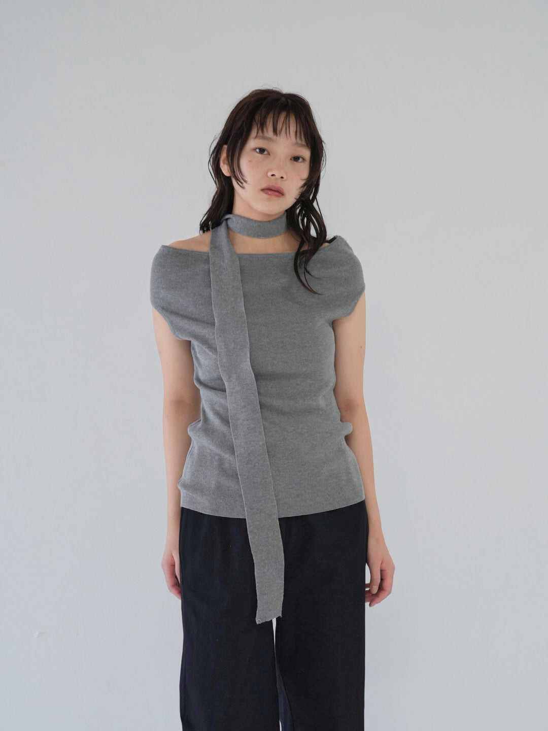 boat neck tie tops