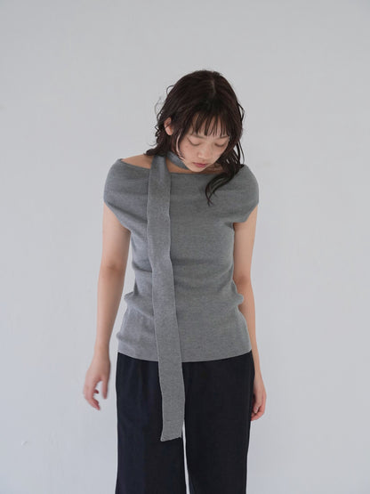 boat neck tie tops