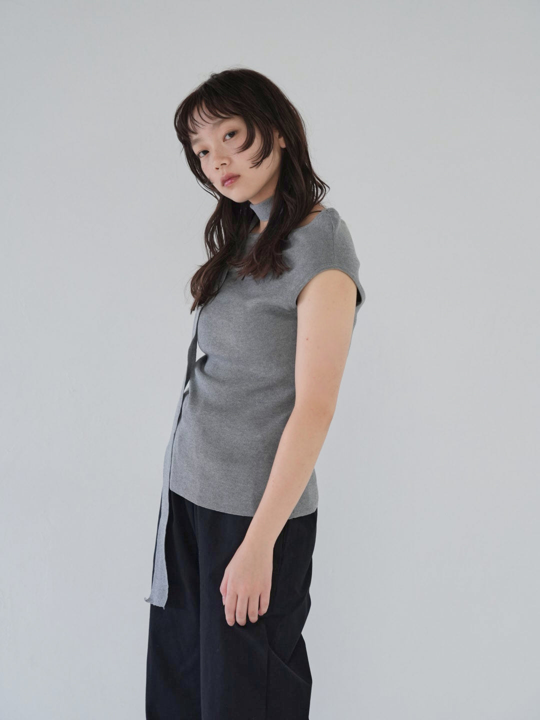 boat neck tie tops