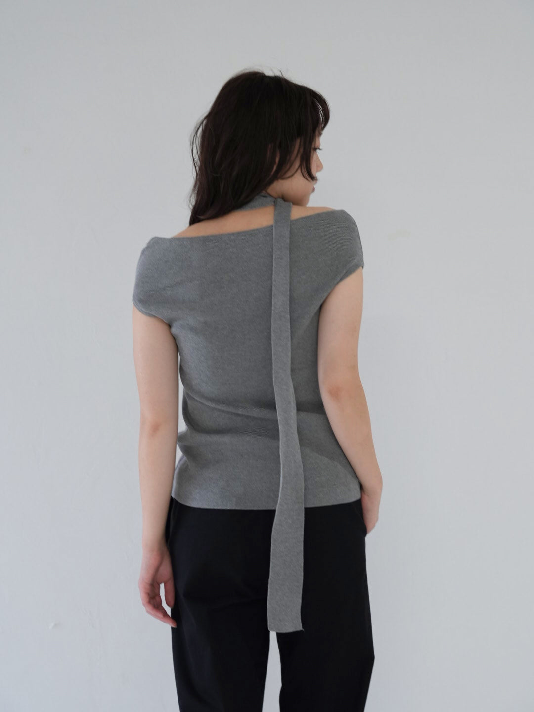 boat neck tie tops