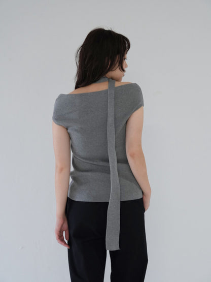 boat neck tie tops