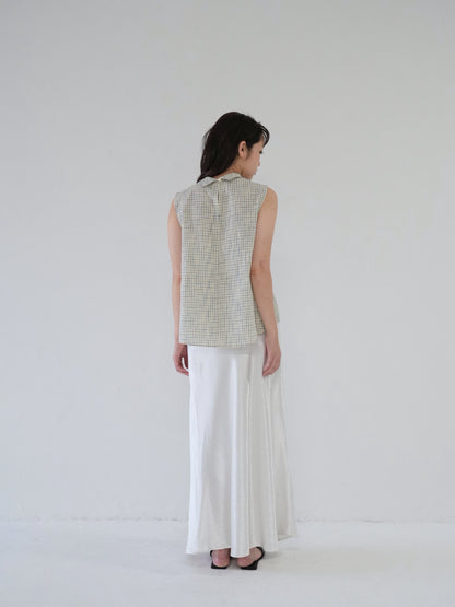 plaid sleeveless