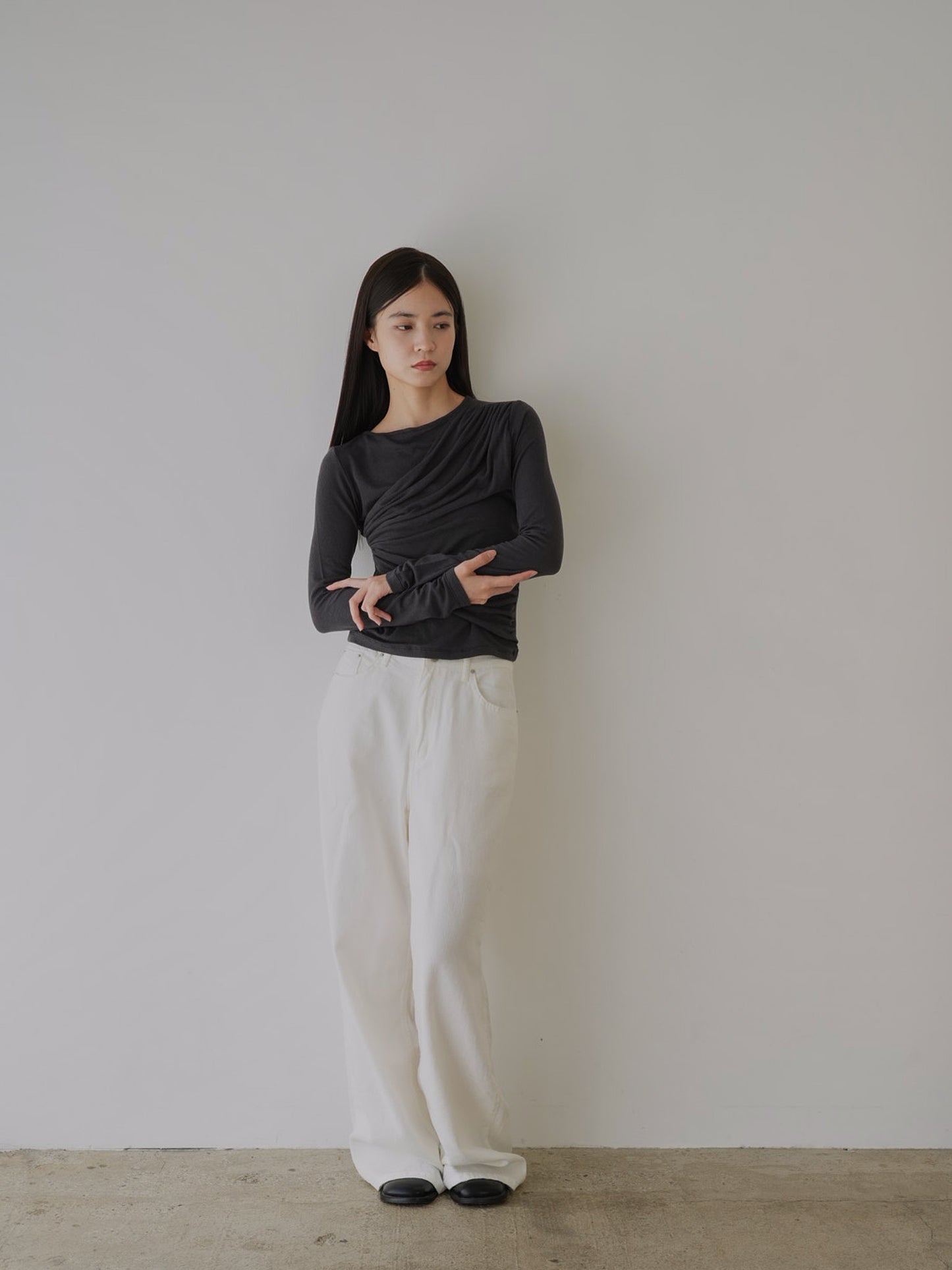 shirring design tops