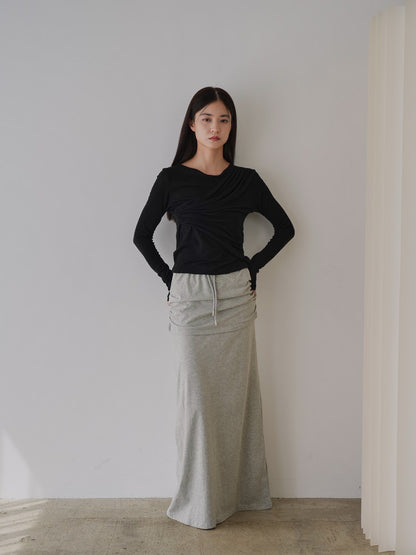 shirring design tops