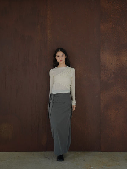 shirring design tops