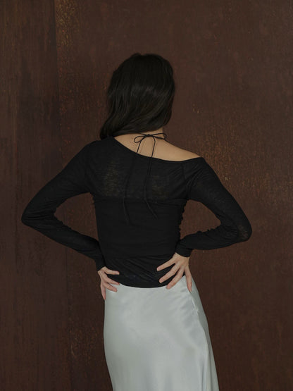 sheer layered top