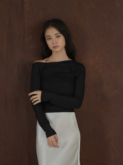 sheer layered top