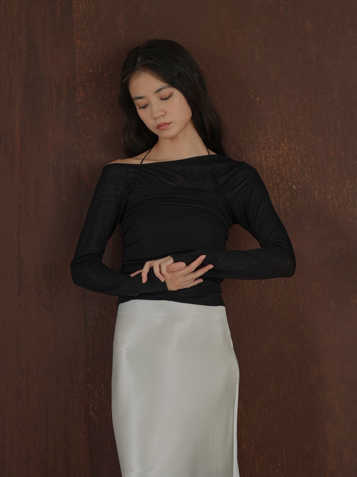 sheer layered top