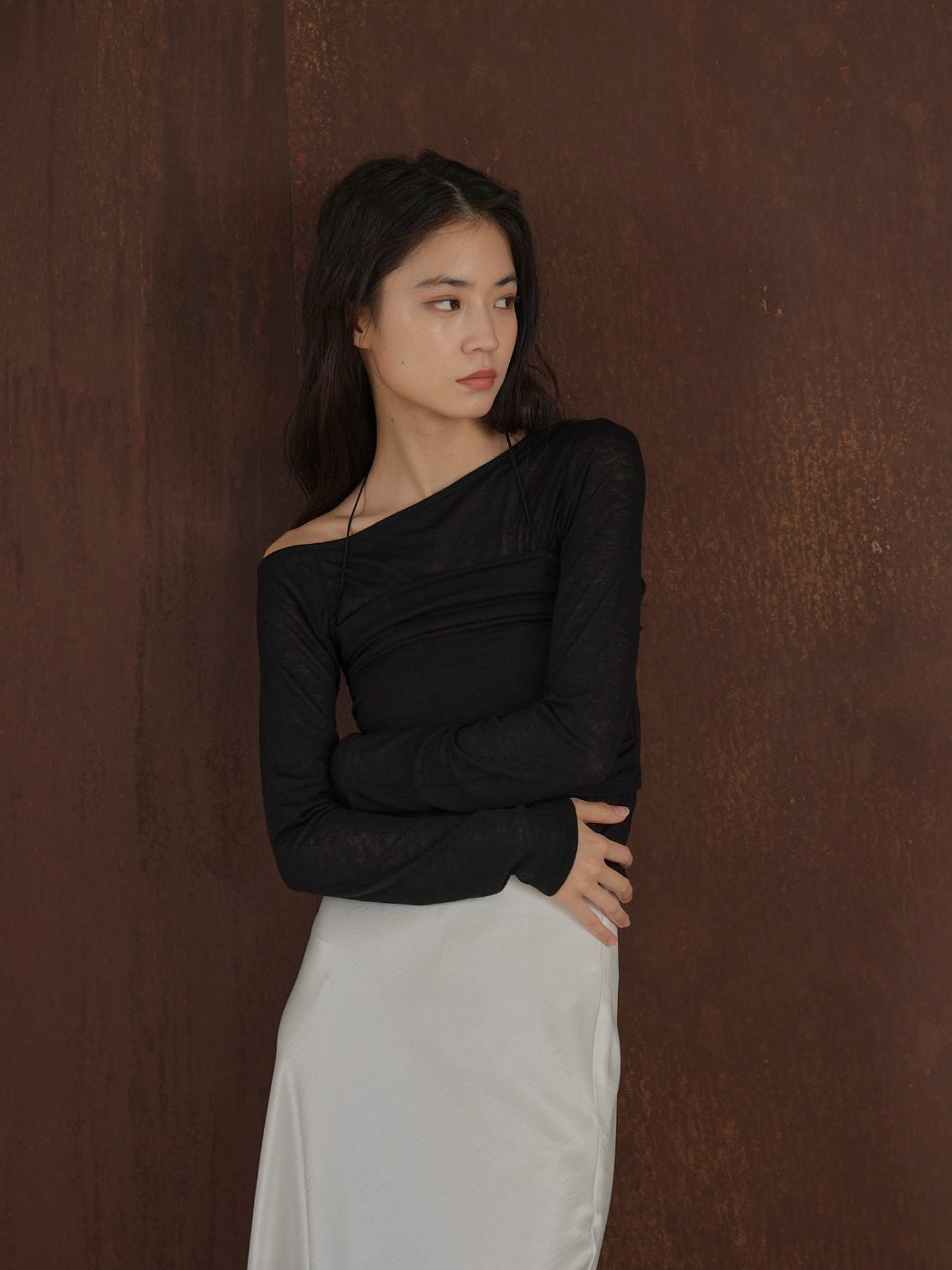sheer layered top