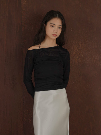 sheer layered top