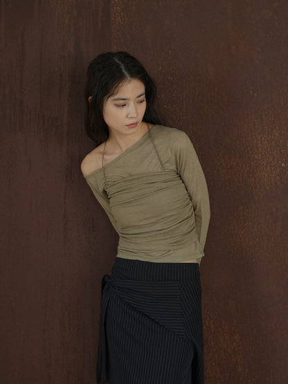 sheer layered top