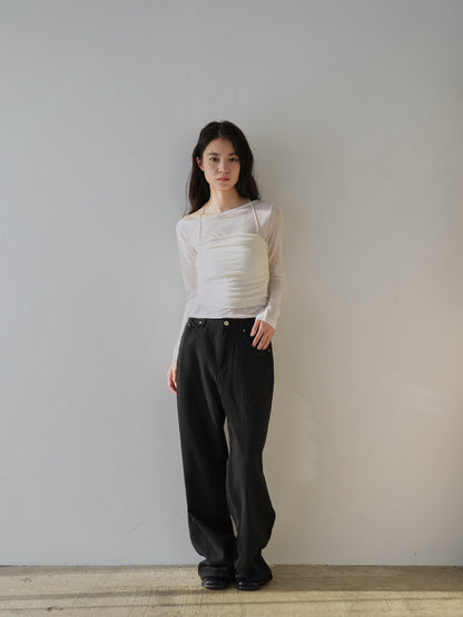 sheer layered top