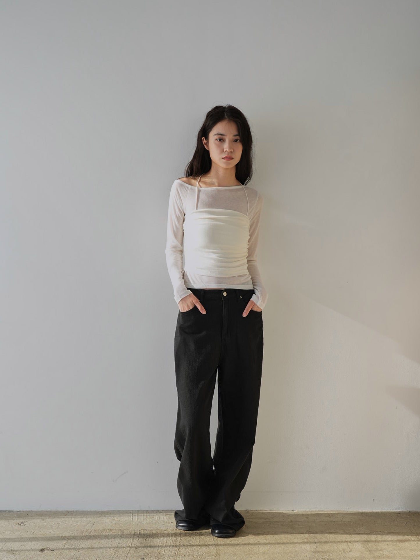 sheer layered top