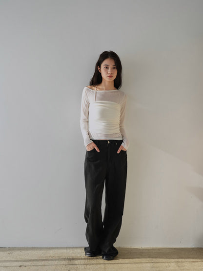 sheer layered top