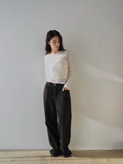 sheer layered top
