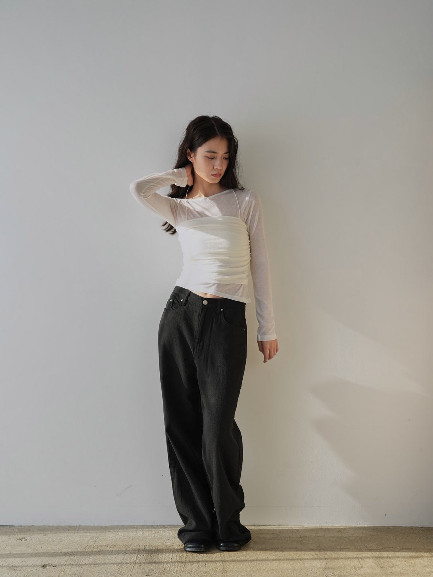 sheer layered top