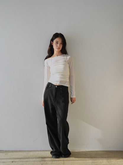 sheer layered top