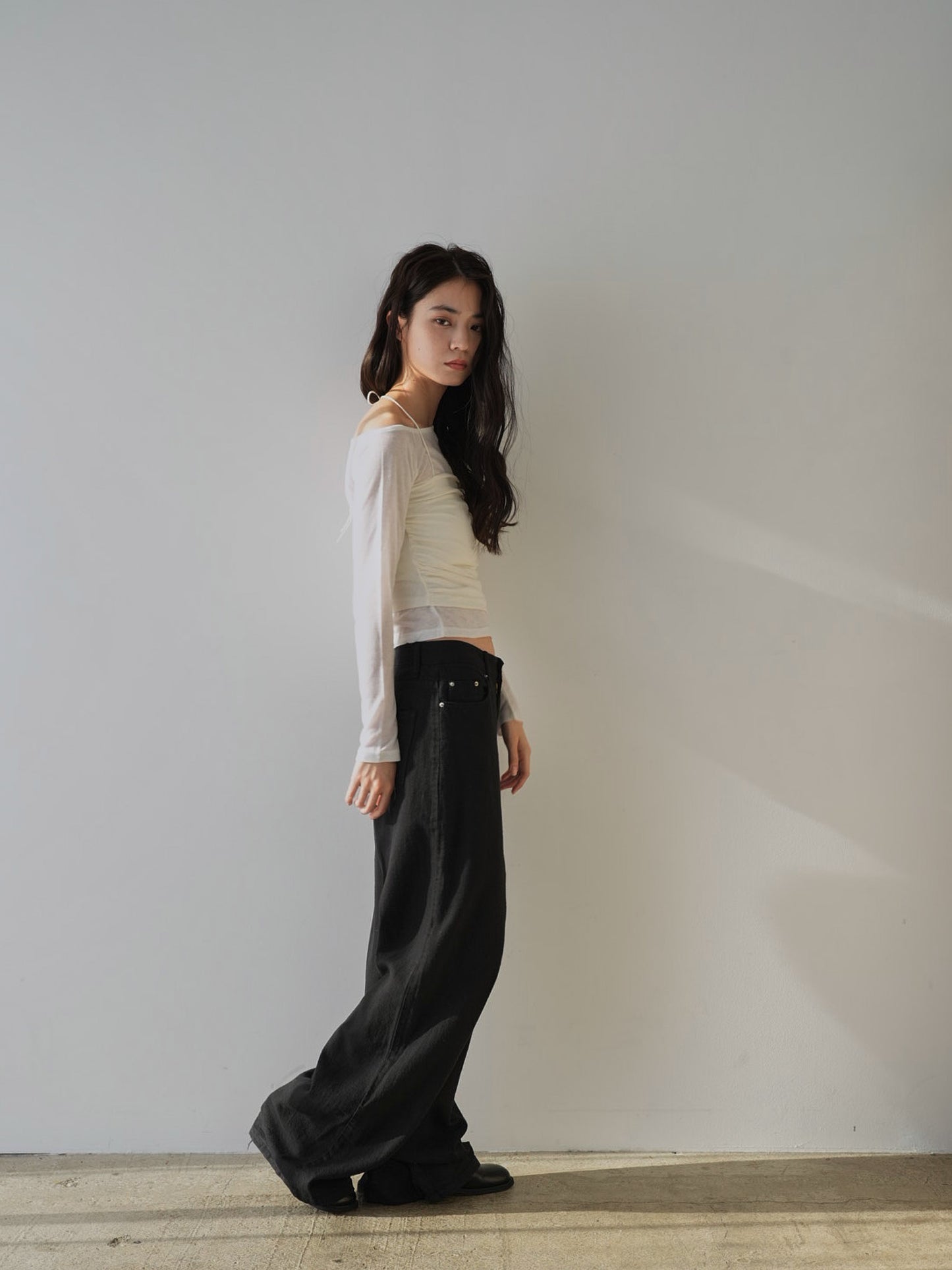 sheer layered top