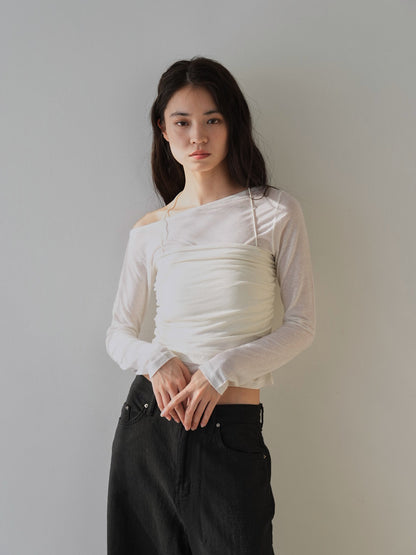 sheer layered top