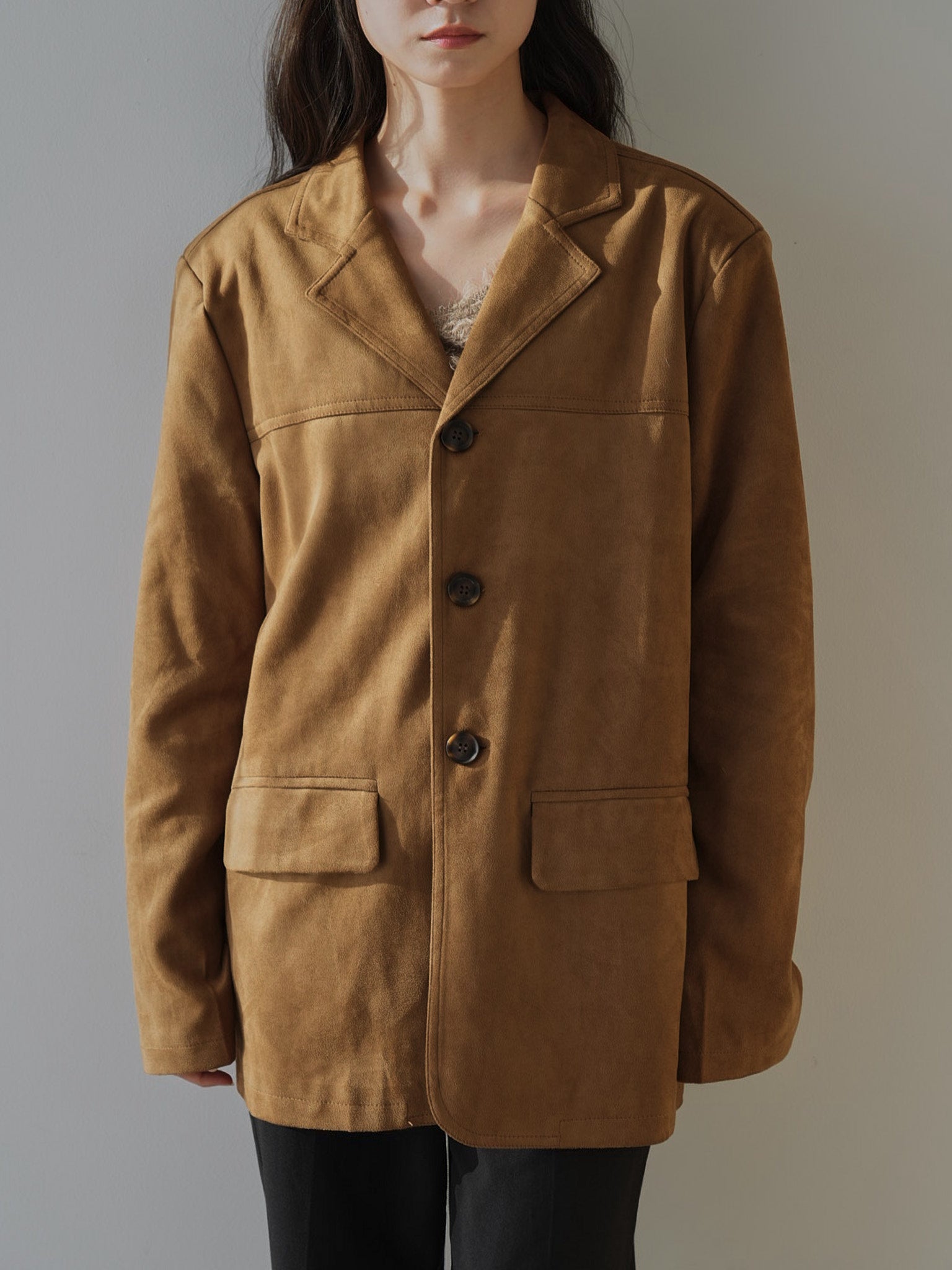 loose suede jacket – geeong