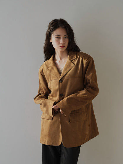 loose suede jacket