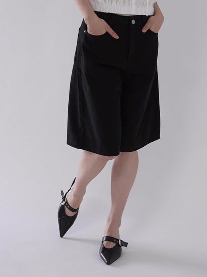loose cotton half pants