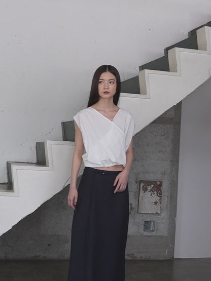 2way wrap blouse